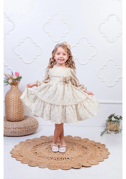 Kız Çocuk Fırfırlı Elbise