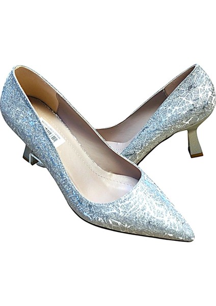 Yeni Yapı 5 cm Kadeh Topuklu Sim Yapılı Bayan Stiletto Abiye Ayakkabı indirimleri