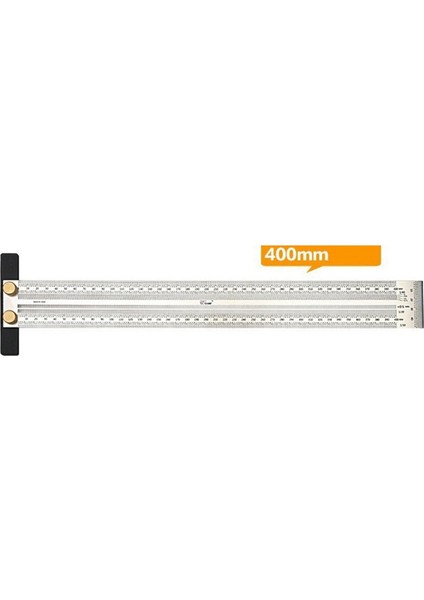 Yüksek -Prespecision Right -Engry Cetvel T -Tipi Ahşap Çizgisi Etiketleme Hattı Ölçüm Aracı Konumlandırma Cetveli, 400MM (Yurt Dışından) modelleri