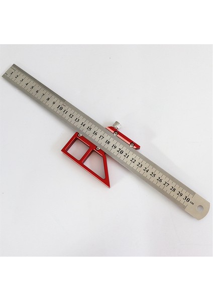 45/90 Derece Dik Açılı Çizgi Gösterge Carpenter Center Bulucu Marangozluk Alüminyum Merkezi Scribing Cetvel (Yurt Dışından) fırsatları