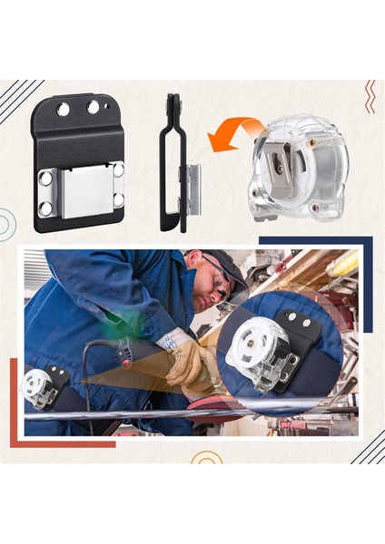 Bayleşim Klip Klip 4 Pcs Bant Ölçüm Kemeri Klips - Düşük Profilli Ölçüm Kayışı Klips Düşük Profilli Matkap Klipsi (Yurt Dışından) fırsatları