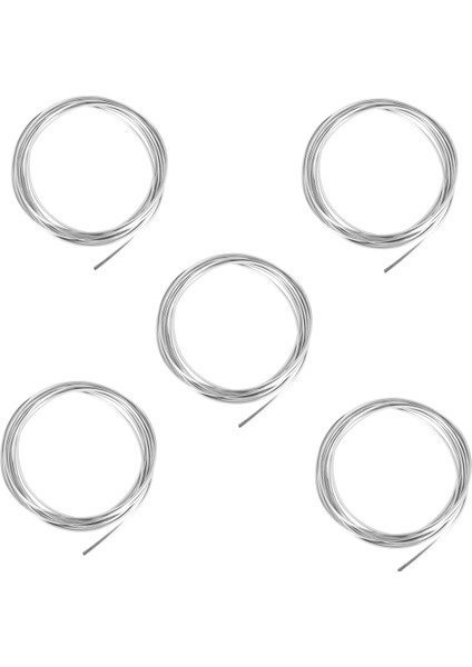 5pcs 20FT Krom Kalıplama Trim Şerit Araba Kapı Kenar Çizik Koruyucu Kapak Gümüş (Yurt Dışından)