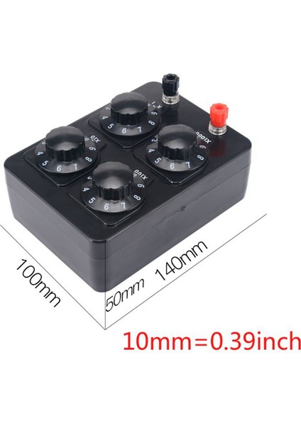 3x 0-9999 Ohm Basit Direnç Kutusu Hassas Değişken On Yılı Direnç Öğretim Enstrümanı (Yurt Dışından) fiyatları