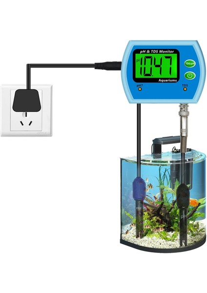 2 Arada 1 Ph Tds Metre Test Cihazı Su Kalitesi Monitör Çevrimiçi Asitlik Monitör Analizörleri Akvaryum Ab Fişi Için Test Cihazı (Yurt Dışından)