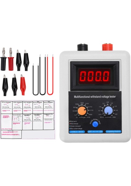 0V-3500V Igbt Voltaj Özelliği Transistör Test Cihazı Diyot Mos Trıode LED Voltaj Özelliği Mov Tester Kırmızı (Yurt Dışından)