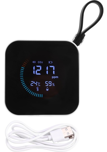 Karbon Dioksit Dedektörü Hava Kalitesi Dedektörü Gaz Analizör Termometresi ve Higrometre Co2 Test Cihazı (Yurt Dışından) fiyatları