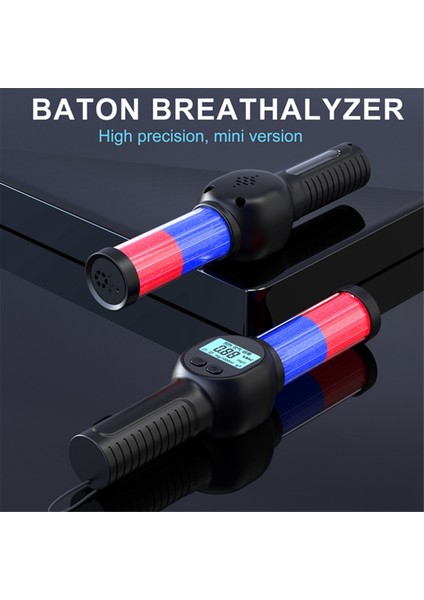 Yüksek Hassasiyetli Alkol Test Cihazı Sesi ve Işık Alarmı Trafiği Alkol Test Cihazı LCD Polis Breathalyzer (Yurt Dışından) fırsatları