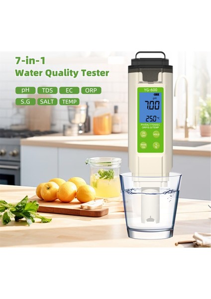 7 Arada 1 Su Kalitesi Test Cihazı Ph/ec/tds/tuz/orp/emperature/sg Balık Tankı Pwimming Havuzu Su Kalitesi Analizörü (Yurt Dışından) indirimleri