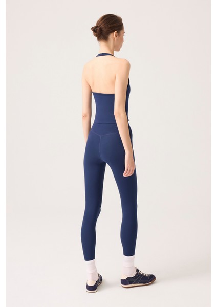 x Ece Lacivert Yüksek Bel Spor Tayt Mono Leggings modelleri