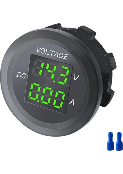 12-24V Enstrüman Su Geçirmez Voltaj Va Üçlü LED LED Panel Dijital Voltmetre Ammetre Test Cihazı Monitörü Voltmetre B (Yurt Dışından)