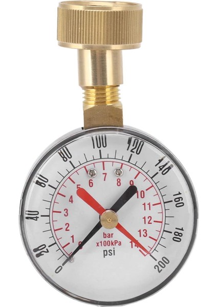 Su Basıncı Göstergesi 0 Ila 200PSI Evrensel Su Basınç Testi Göstergesi Değiştirme Için 3/4 Dişi Hortum Ipliği (Yurt Dışından) fiyatları