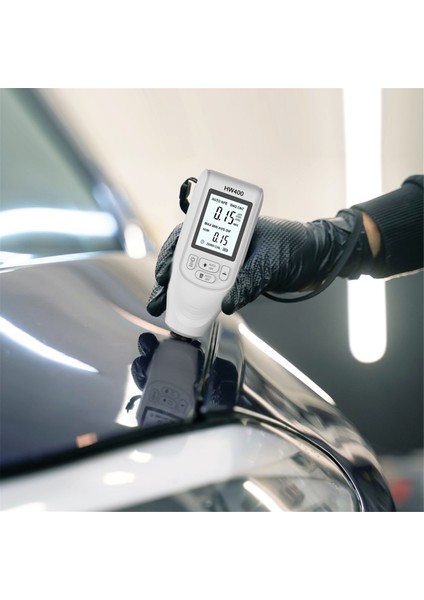Otomatik HW400 Araç Boya Kalınlığı Göstergesi 0-2000UM Muayene Araçları Test Cihazı Dijital Araba Boya Ölçüm Cihazı Beyaz (Yurt Dışından)