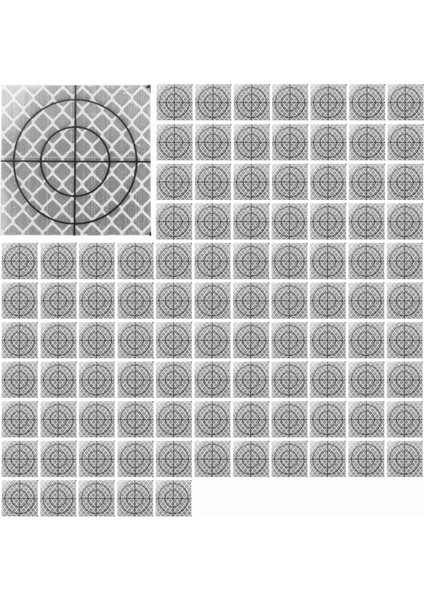 100PCS Prizma Ölçüm Yansıtıcı Sayfası Yansıtıcı Bant Hedefi Toplam Istasyon Tünel Anketi 40X40MM (Yurt Dışından)