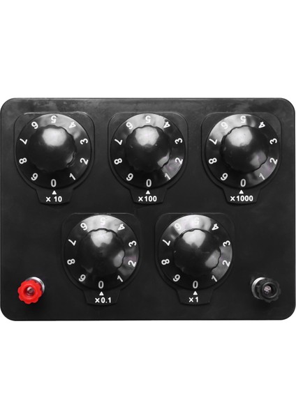 2x Siyah Direnç Kutusu Demir Değişken On Yılı Direnç Direnç Kutusu 0-9999.9 Ohm 165X125X60MM Forfizik Öğretim (Yurt Dışından) modelleri