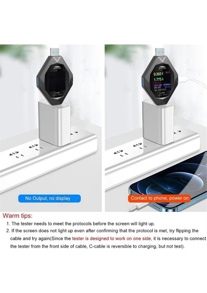 Tip-C Test Cihazı Dijital Akıllı Voltmetre Pil Kapasitesi Algılama Akım Voltaj Test Cihazı Hızlı Şarj Gücü Dedektörü (Yurt Dışından) modelleri