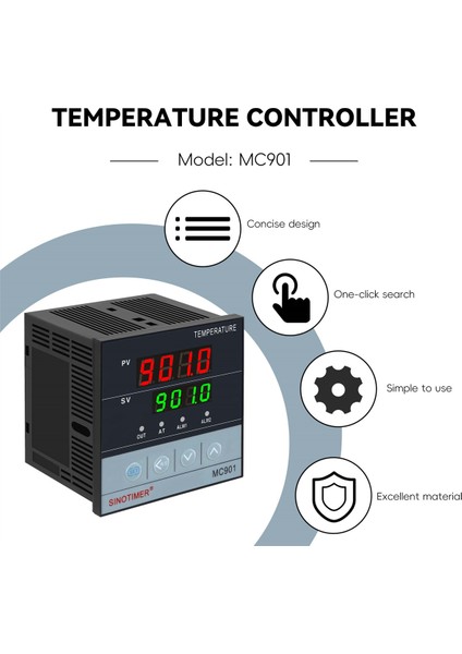 Sinotimer MC901 Dijital Su Geçirmez Pıd Sıcaklık Denetleyicisi K Tip PT100 Sensör Giriş Rölesi Ssr Çıkışı (Yurt Dışından) fırsatları