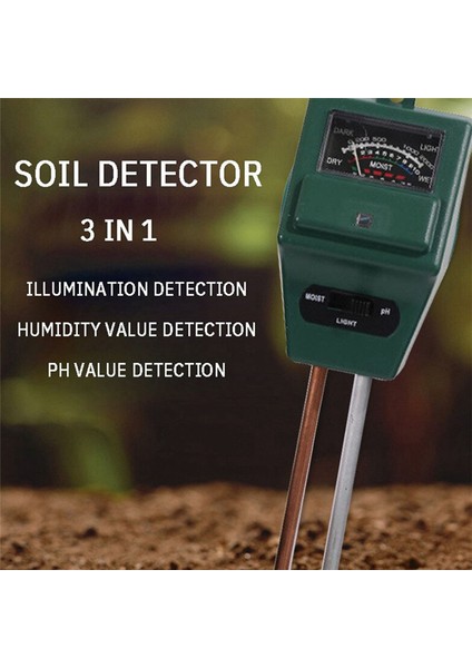 3&#39;ü 1 Arada Toprak Test Cihazı Toprak Asitlik Ölçer Toprak Higometre Toprak Test Cihazı Ph Metre (Yurt Dışından) indirimleri