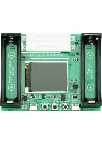 18650 Typ-C LCD 1 Kanallı Ekran Pil Kapasite Test Cihazı Mah Lityum Dijital Pil Algılama Modülü (Yurt Dışından)