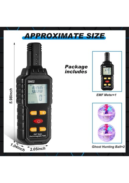 Hayalet Ekipman Kiti, 2 Motion Işık Up Catballs, Emf Metre, Emf Metre Dedektörü Hayalet Ekipmanları (Yurt Dışından) fırsatları