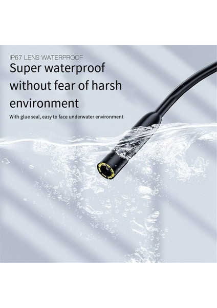 2 Inç Hd Ekran Taşınabilir El Araç Dedektörü 8mm Lens Boru Hattı Kamera Endoskopu Araç Motoru Pıp (2m) (Yurt Dışından) fırsatları