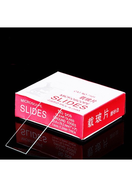 50PCS Mikroskop Slaytlar Boş Biyoloji Temel Biyolojik Bilim Için Cam Slayt 25.4X76.2MM (Yurt Dışından) fiyatları