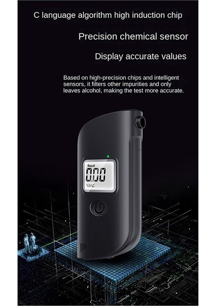 Alkol Test Cihazı MR689 Nefes Alkol Konsantrasyon Dedektörü Sarhoş Sürüş Test Cihazı Yüksek Hassas Ölçüm Aleti (Yurt Dışından)