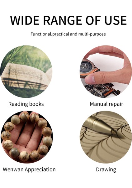 El Tipi Büyüteç 3x 8x Aydınlatılmış Masa Masası LED Lamba Büyüteç Büyütme Cam Şarj Edilebilir Büyüteç El Sanatları, Hobiler, Muayene, Okuma, Mücevher Tasarımı ve sı Için Işık (Yurt Dışından) fiyatları