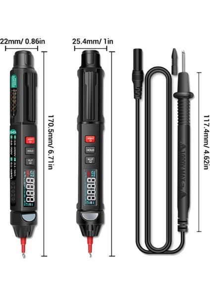 Aneng A3007 Mini Pen Multimetre Ses Yaması 6000COUNTS Voltmetre LCD El Flashlight Ncv Test Cihazı Voltaj Direnci (Yurt Dışından) indirimleri
