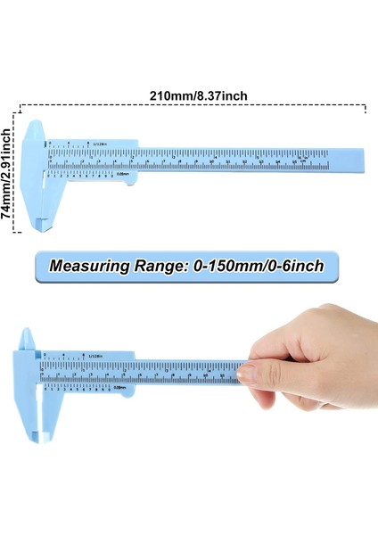 10 Adet 150 mm Mini Plastik Kaliper Vernier Kaliper Çift Ölçekli Sürgülü Gösterge Ölçüm Aracı Öğrenci Ofisi Için 5 Renk (Yurt Dışından) fiyatları