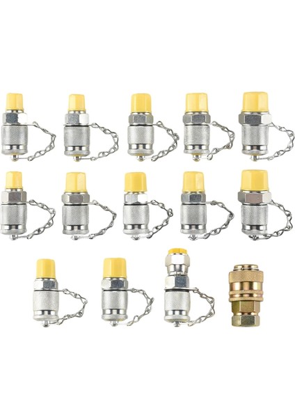 14PCS Hidrolik Sistem Kiti Için Hidrolik Basınç Test Noktası Testi Bağlama Adaptör Seti (Yurt Dışından) fiyatları
