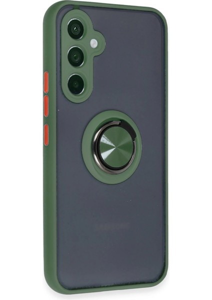 Samsung Galaxy A34 5g Kılıf Montreal Yüzüklü Silikon Kapak - Yeşil - MRS7213-3637 fiyatları