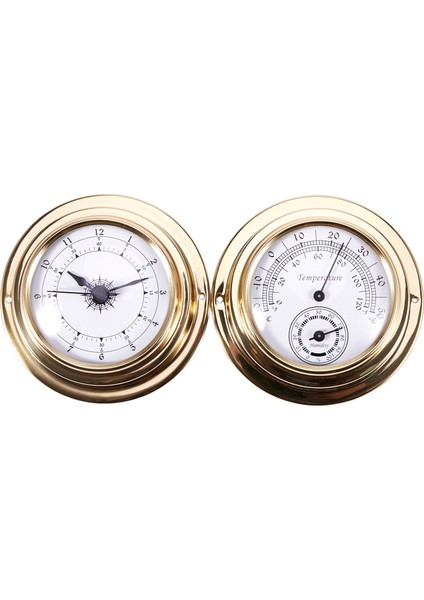 Termometre Higrometre Barometre Saat 2 Tam Set Hava Istasyonu Ölçer (Yurt Dışından)
