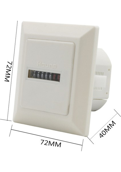 Hm-1 Zamanlayıcı Kare Sayacı Dijital 0-99999.99 Gösterge 0.3W AC220-240V / 50Hz Ac Saat Saat Metre Saat Metre Beyaz (Yurt Dışından) fırsatları