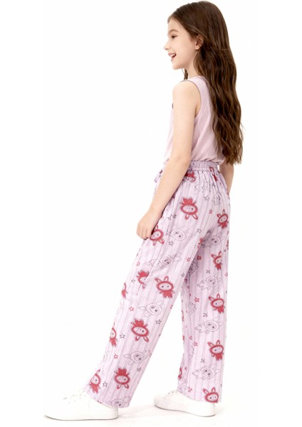 Kız Çocuk Pijama Altı Beli Lastikli Tavşan Baskılı fiyatları
