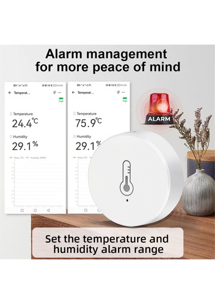 Zigbee Sıcaklığı ve Nem Sensörü Ewelink Uygulama Kontrolü Için Mini Sıcaklık Nem Dedektörü (Yurt Dışından) indirimleri