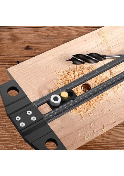 2 Delek Konumlandırma Puanlama Skoru Cetvel Alüminyum Alaşım Scriber Işaretleme Göstergesi 6/8/10MM Matkap Kolları 50CM (Yurt Dışından) indirimleri