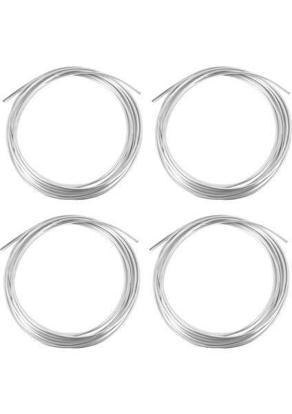 4x 20FT Krom Kalıplama Trim Şerit Araba Kapı Kenar Çizik Koruma Koruyucu Kapak Gümüş (Yurt Dışından)