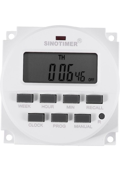 Sinotimer TM618H-2 220V Ac Dijital Zaman Anahtarı Çıkış Voltajı 220V 7 Günlük Işıklar Için Haftalık Programlanabilir Zamanlayıcı Anahtarı (Yurt Dışından)
