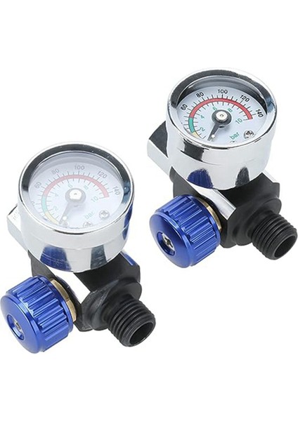 Hava Regülatörü Hava Regülatörü Valf Airbrush ve Air Alets Için Ayarlanan Airbrush Regülatörü 2 Pcs 1/4inch (Yurt Dışından)