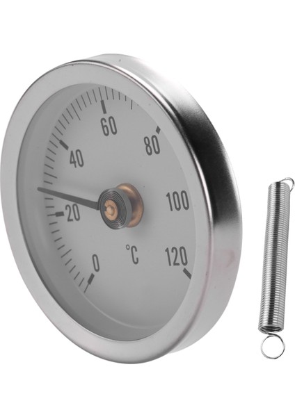TS-W50A Termometre Sıcak Su Boru Termometresi Bimetal Paslanmaz Çelik Yüzey Boru Klipsli Sıcaklık Göstergesi (Yurt Dışından) fırsatları