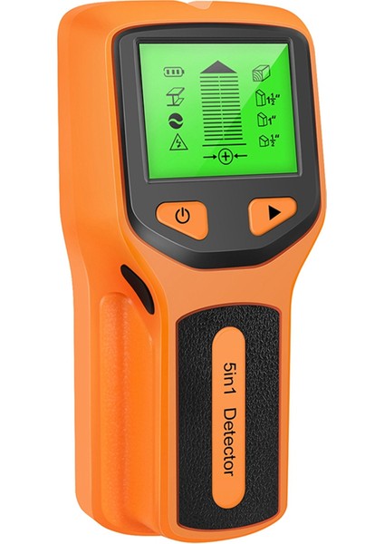 5 Duvar Tarayıcı Saplama Detektörü Dijital El Duvar Dedektörü Pvc Su Borusu Metal Bulucu Tarayıcı Turuncu (Yurt Dışından)