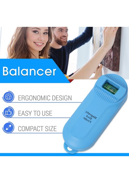 Manyetik Duvar Sapı Bulucu Ruh Seviyesi Güçlü Manyetik Saplama Sensörü Mıknatıs Dedektörü Vidalar Için Bağlantı Kurucuları, Standart (Yurt Dışından) fiyatları