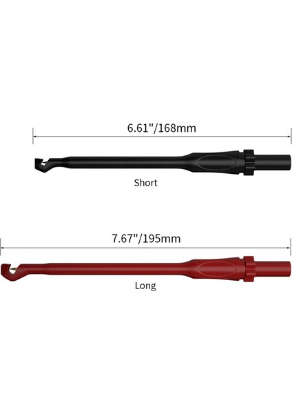 2pcs Multimetre Testi Stick Güvenliği 4mm Jack Poncture Test Kanca Aracı ile Tahribat Olmayan Tel Pikiş Probları J.30036 A (Yurt Dışından) modelleri