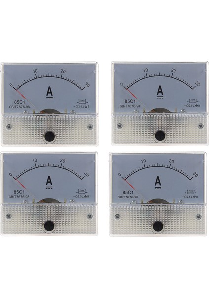 4x 85C1 Analog Akım Panel Ölçer Dc 30A Amp Ampermetre (Yurt Dışından)