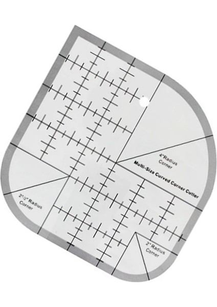 Kaymaz Kavisli Köşe Kesici Cetvel Dıy El Sanatları Patchworks Dikiş Şablonu Kapitone Aksesuarları Çok Fonksiyonlu Cetvel (Yurt Dışından) indirimleri