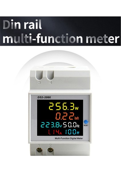4x Din Rail Ac Monitör 6in1 250-450V 100A Voltaj Akım Güç Faktörü Aktif Kwh Elektrik Enerji Frekans Ölçer Volt (Yurt Dışından) indirimleri