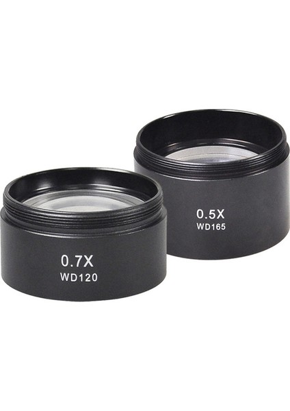 WD165 0.5x 0.7x WD120 Mikroskop Cam Lens Barlow Lens Montaj Diş Mikroskopio Kamera Objektif Lens (Yurt Dışından)