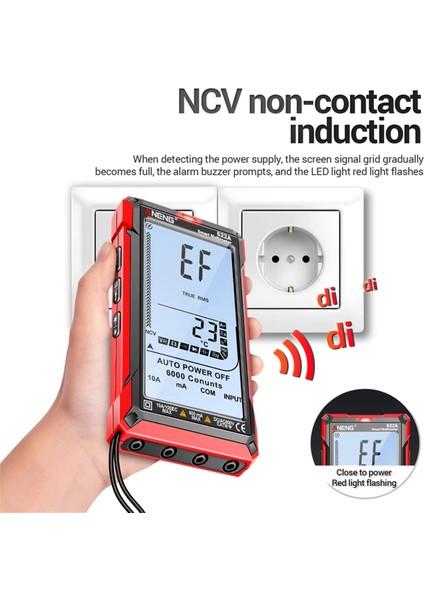 Aneng 622A Otomatik Aralıklı Dijital Akıllı Multimetre True Rms Dc/ac Voltajı 9999 Analog Test Cihazı Multitester (Yurt Dışından) fırsatları