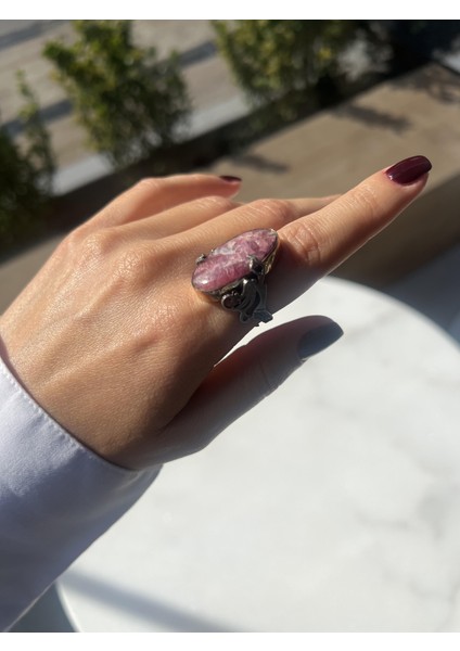 El Işi Tasarım Kök Yakut Deniz Kızı Yüzük