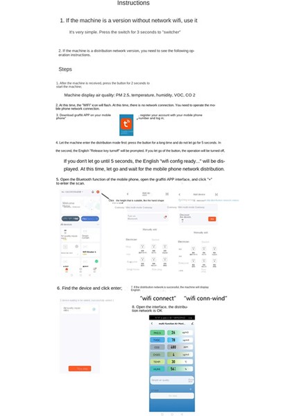 Taya Smart Wıfı Co2 Dedektör Sensörü Hava Kalitesi Monitörü Tvoc Co2 Gaz CH2O Sıcaklık Nem Ölçüm Metre Dedektörü, Beyaz (Yurt Dışından) fiyatları